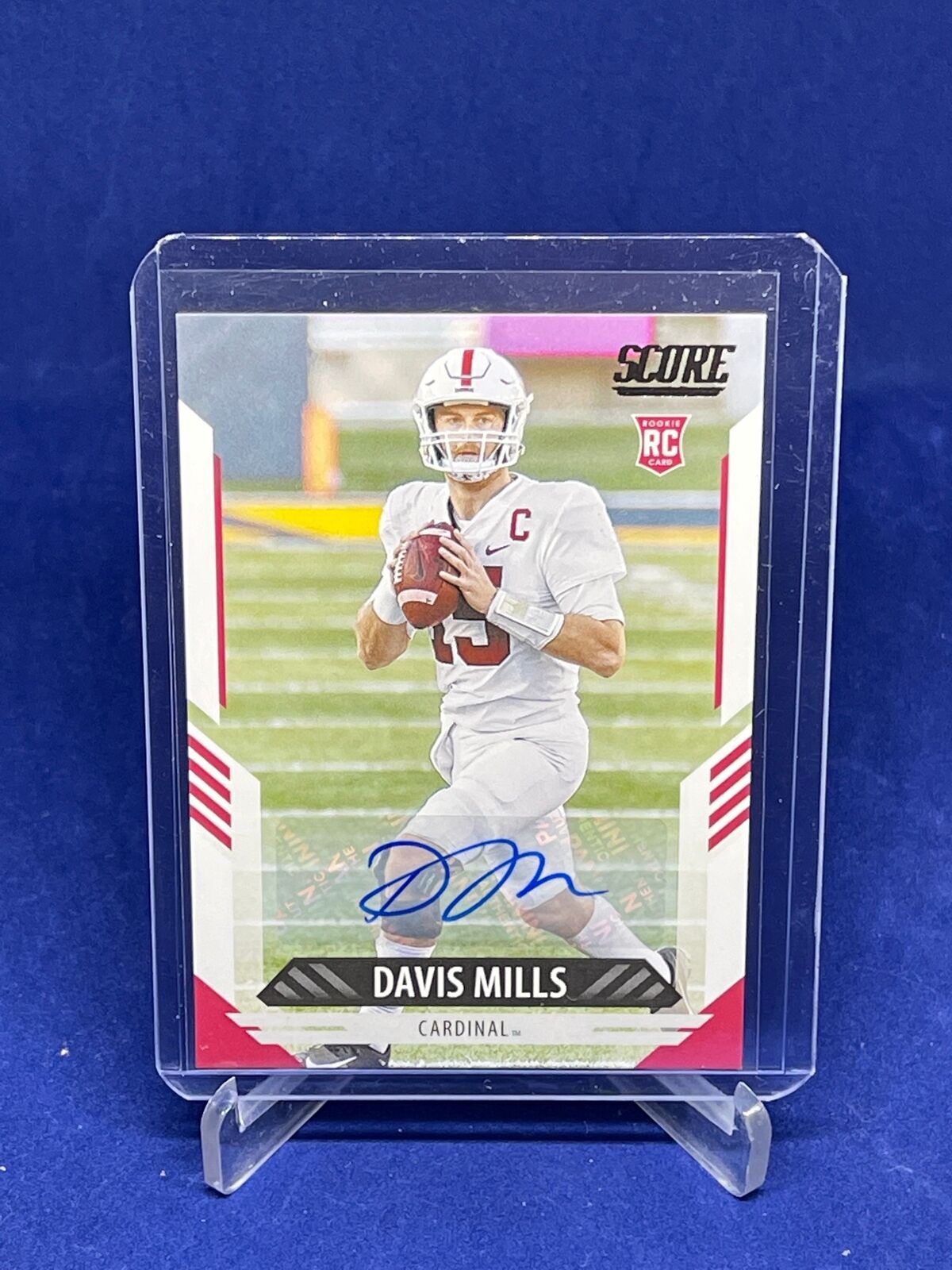 DAVIS MILLS 2021 PANINI SCORE ROOKIE AUTO RC #363