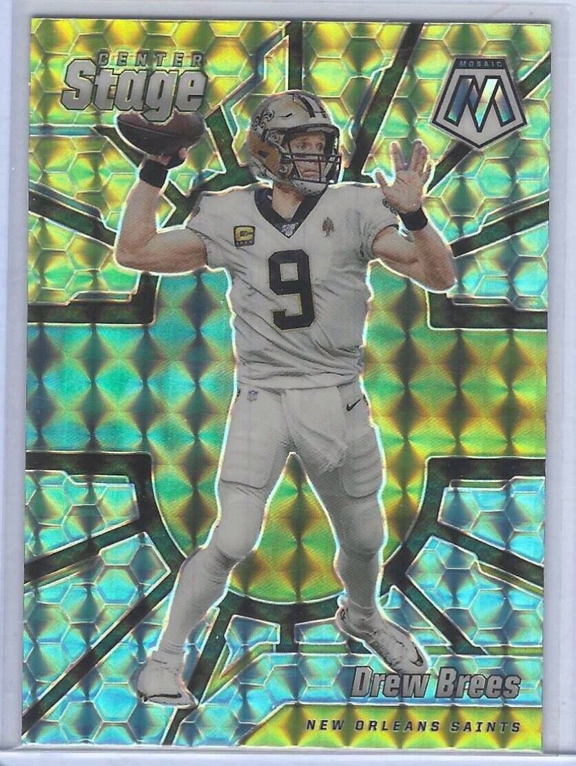DREW BREES 2020 PANINI MOSAIC CENTER STAGE PRIZM #CS22