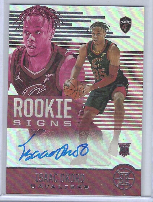 ISAAC OKORO 2020-21 PANINI ILLUSIONS ROOKIE SIGNS AUTO RC #RS-IOK