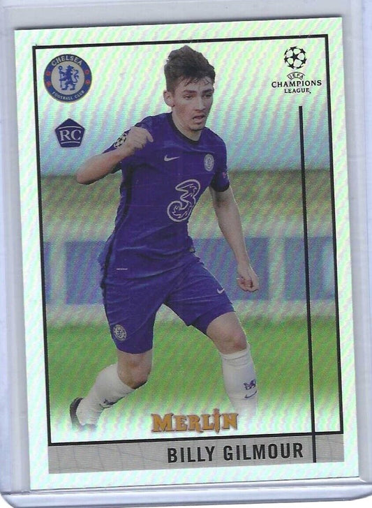 BILLY GILMOUR 2020-21 TOPPS MERLIN SILVER REFRACTOR ROOKIE RC #14