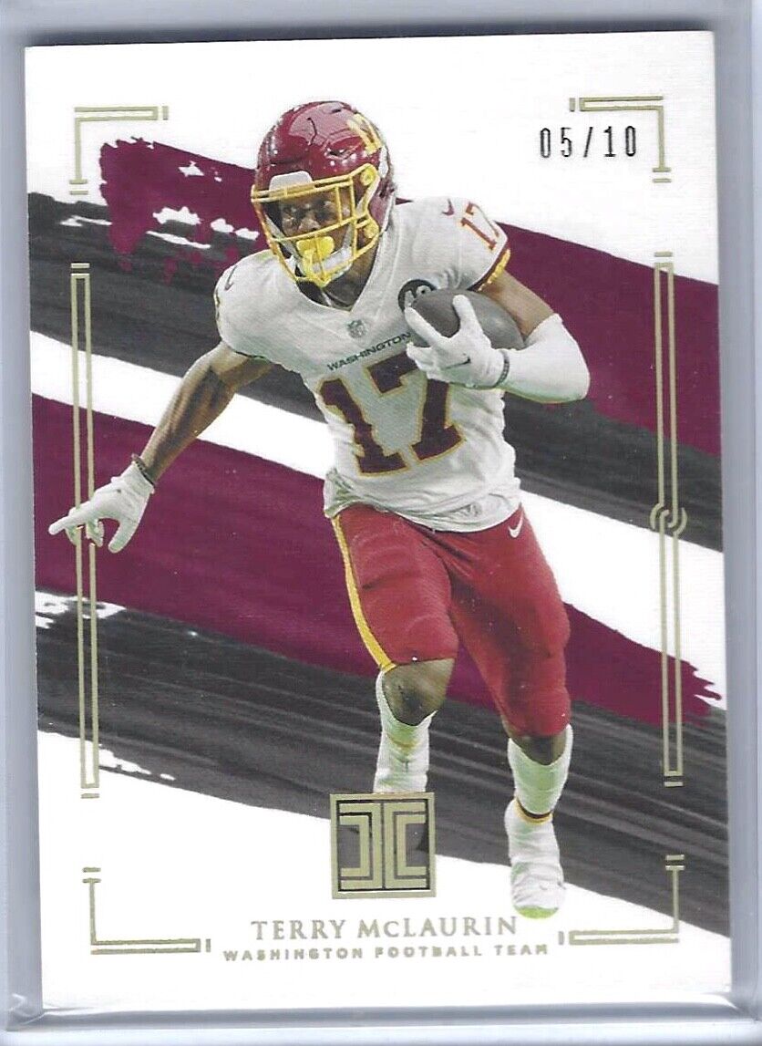 TERRY MCLAURIN 2021 PANINI IMPECCABLE GOLD #D 05/10