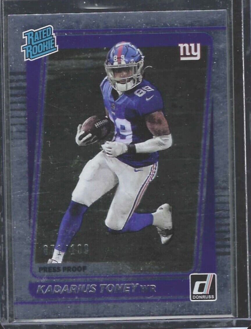 KADARIUS TONEY 2021 PANINI DONRUSS SILVER FOIL RATED ROOKIE RC #D 071/100