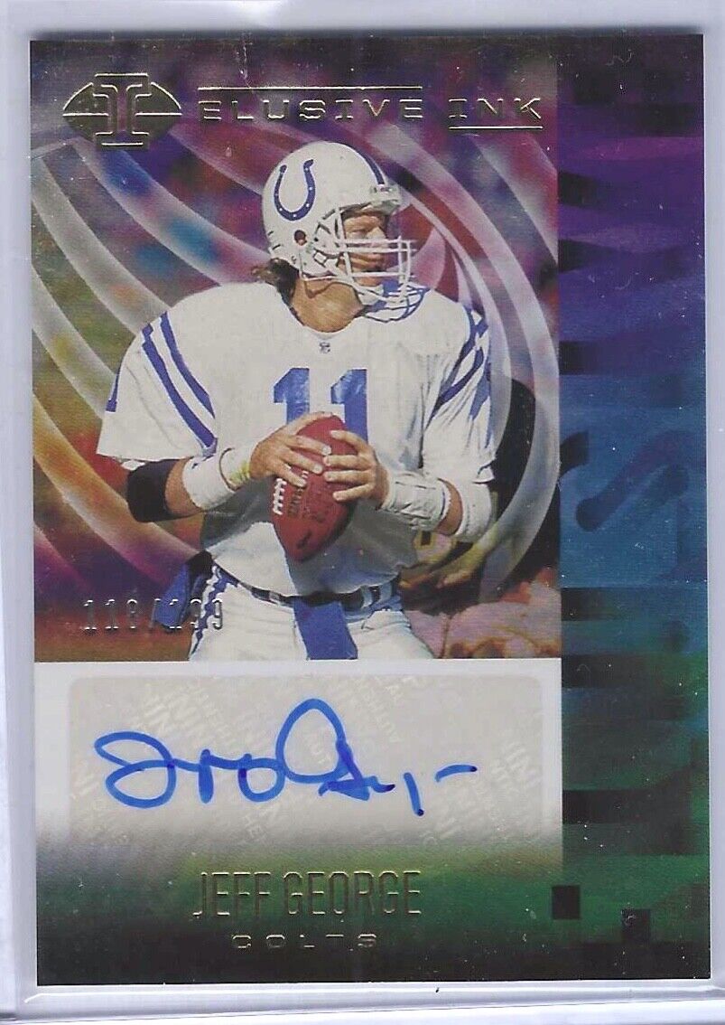 JEFF GEORGE 2021 PANINI ILLUSIONS ELUSIVE INK AUTO #D 118/199
