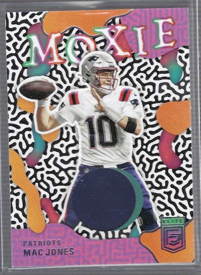 MAC JONES 2022 PANINI DONRUSS ELITE MOXIE JERSEY PATCH #MO-27