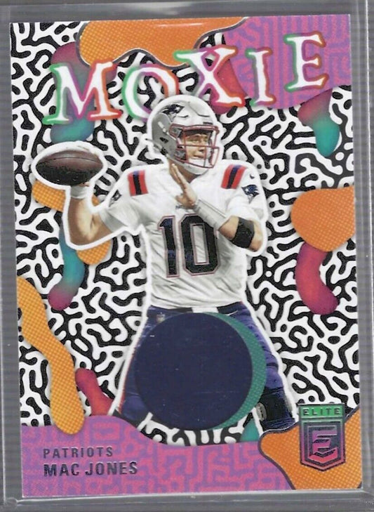 MAC JONES 2022 PANINI DONRUSS ELITE MOXIE JERSEY PATCH #MO-27