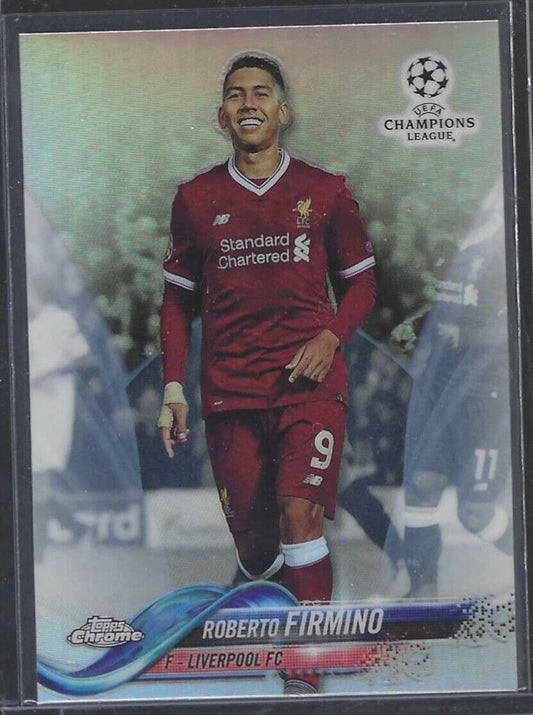 ROBERTO FIRMINO 2017-18 TOPPS CHROME UEFA SILVER REFRACTOR #42