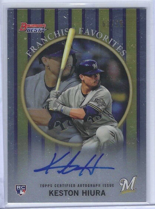 KESTON HIURA 2019 BOWMANS BEST 1999 FRANCHISE FAVORITES ROOKIE AUTO RC #D 67/75