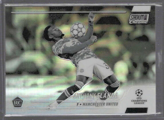 ANTHONY ELANGA 2021-22 TOPPS STADIUM CLUB CHROME NEGATIVE REFRACTOR RC #D /299