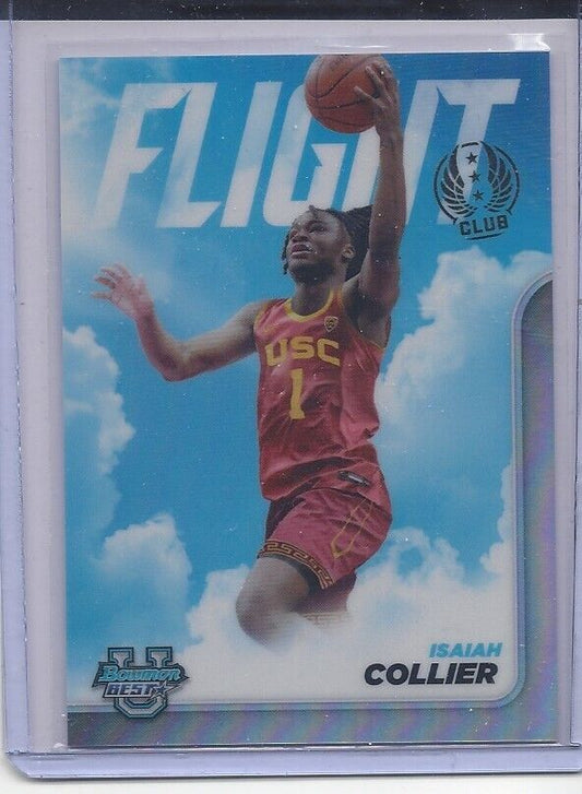 ISAIAH COLLIER 2023 BOWMANS BEST FLIGHT CLUB SSP PRODUCT HIT REFRACTOR #4