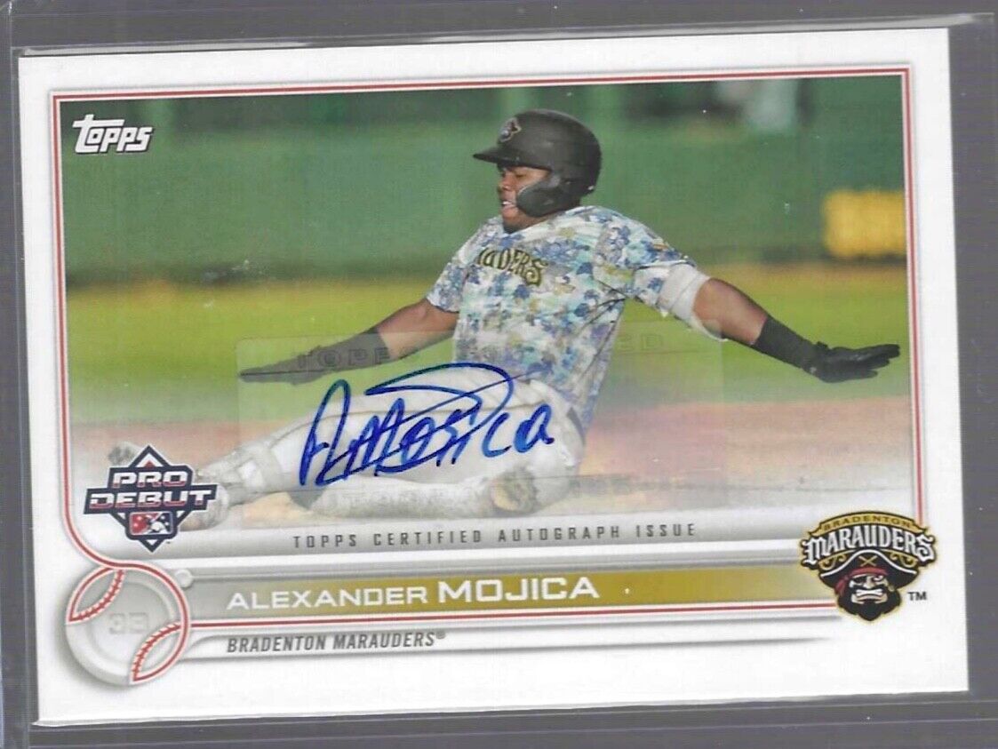 ALEXANDER MOJICA 2022 TOPPS PRO DEBUT PROSPECT AUTO #PD-43