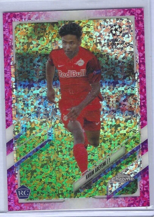 KARIM ADEYEMI 2020-21 TOPPS CHROME PINK SPECKLE MINI DIAMOND REFRACTOR RC /175