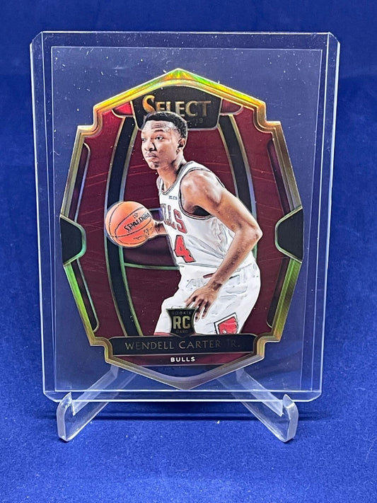 WENDELL CARTER JR 2018-19 SELECT PREMIER LEVEL DIE CUT RED PRIZM RC #D 143/175