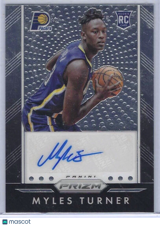 MYLES TURNER 2015-16 PANINI PRIZM ROOKIE AUTO RC #P-MTN