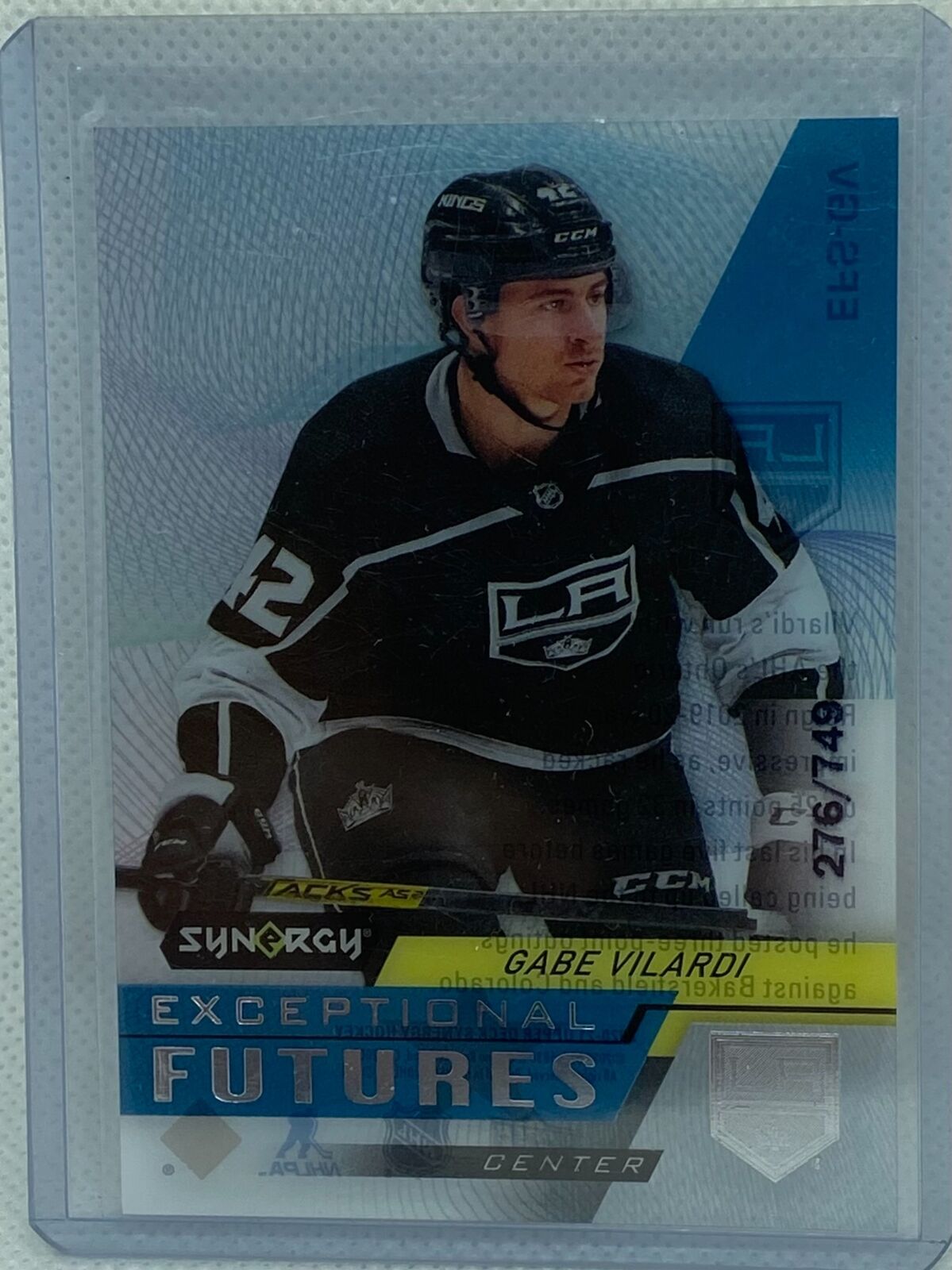 GABE VILARDI 2020-21 UPPER DECK SYNERGY EXCEPTIONAL FUTURES #D 276/749
