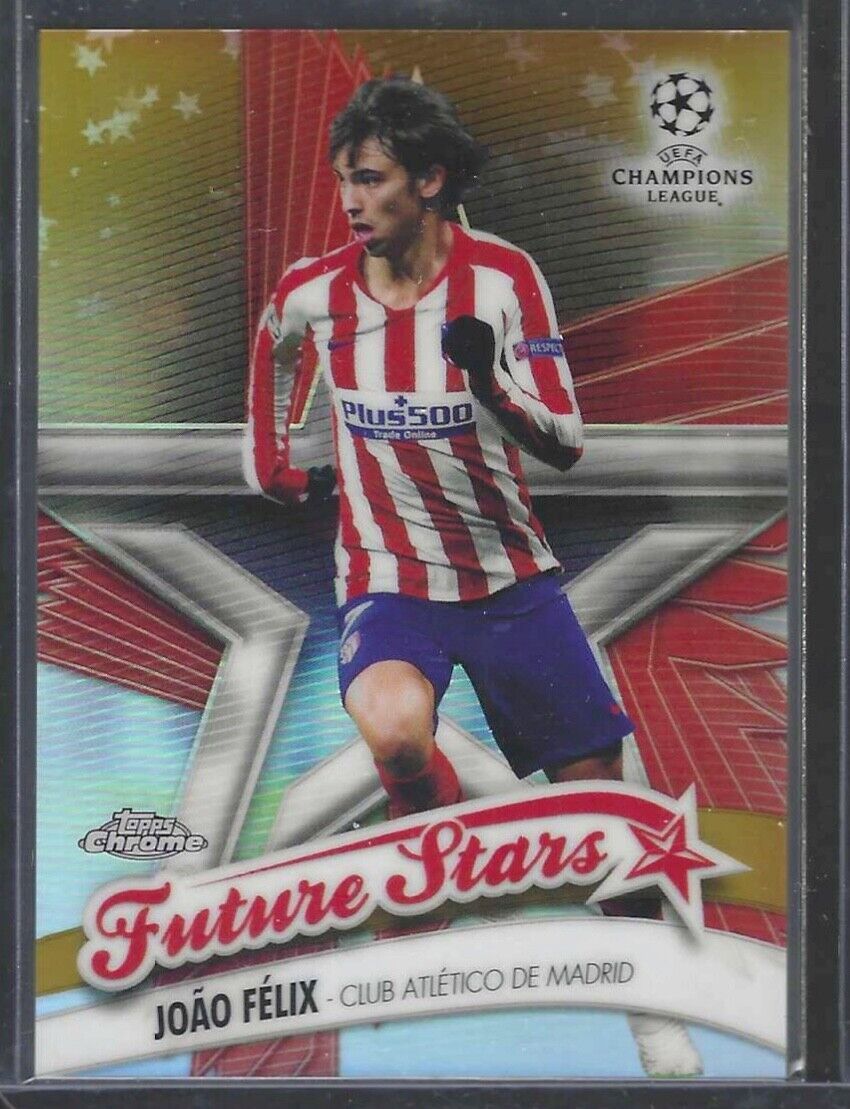 JOAO FELIX 2019-20 TOPPS CHROME UEFA GOLD REFRACTOR FUTURE STARS #D 47/50