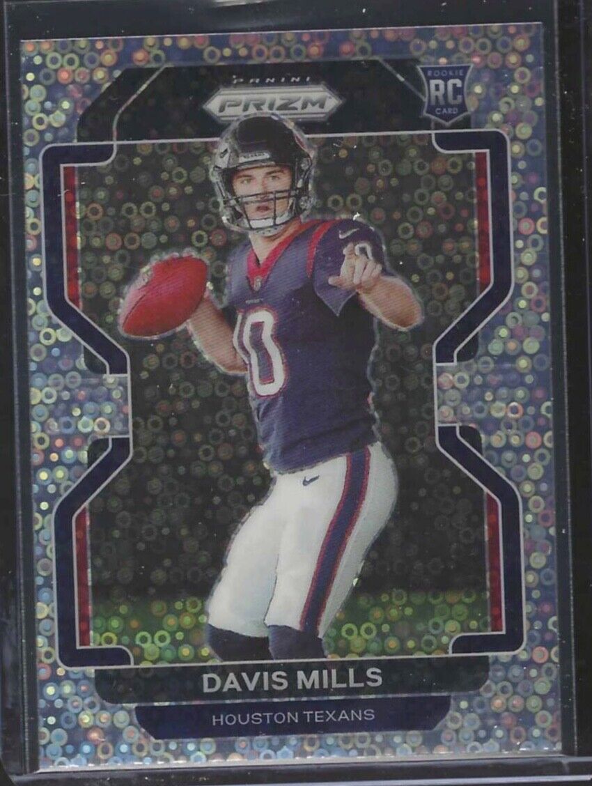 DAVIS MILLS 2021 PANINI PRIZM SILVER NO HUDDLE VARIATION ROOKIE RC #V-352