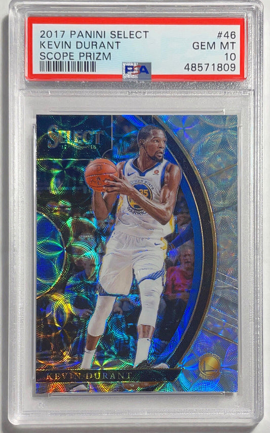 KEVIN DURANT 2017 PANINI SELECT SCOPE PRIZM #46 PSA 10 GEM MINT POP 4