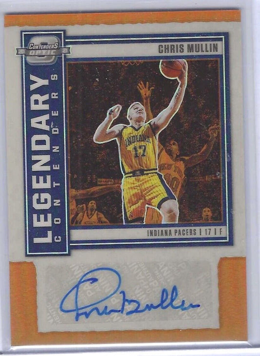 CHRIS MULLIN 2020 PANINI OPTIC CONTENDERS LEGENDARY ORANGE PRIZM AUTO #D 16/25