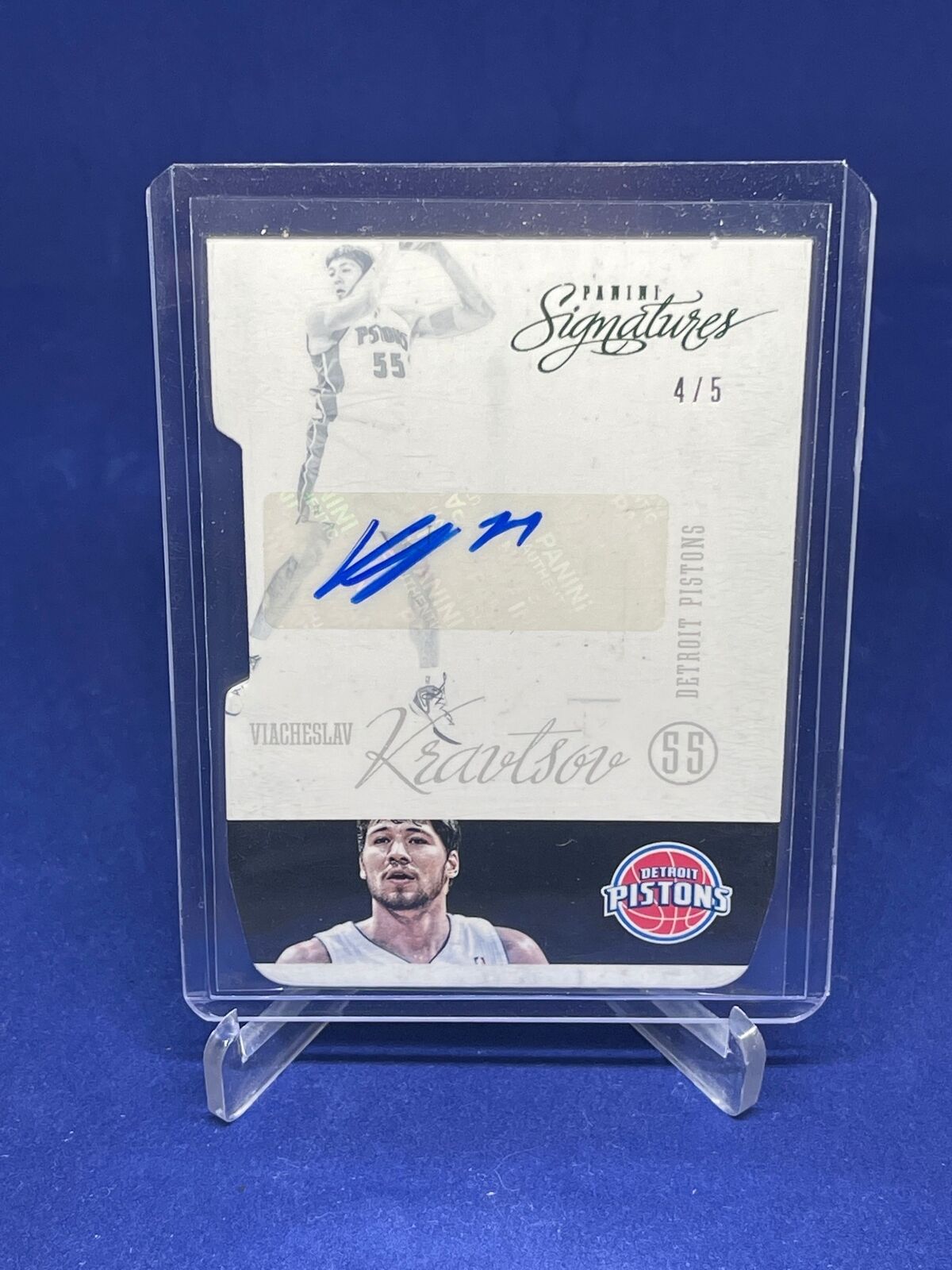 VIACHESLAV KRAVTSOV 2012-13 PANINI SIGNATURES DIE CUT AUTO #D 4/5