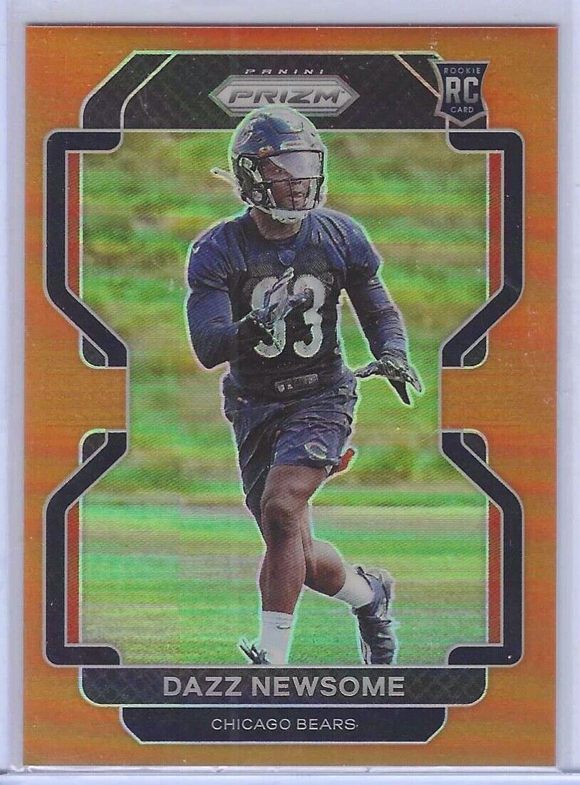 DAZZ NEWSOME 2021 PANINI PRIZM ORANGE PRIZMS ROOKIE RC #D 201/249