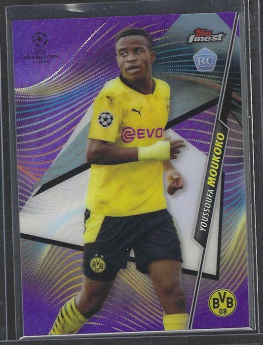 YOUSSOUFA MOUKOKO 2020-21 TOPPS FINEST PURPLE REFRACTOR ROOKIE RC #D 217/250
