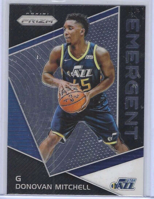 DONOVAN MITCHELL 2017-18 PANINI PRIZM EMERGENT ROOKIE RC #EM-DON
