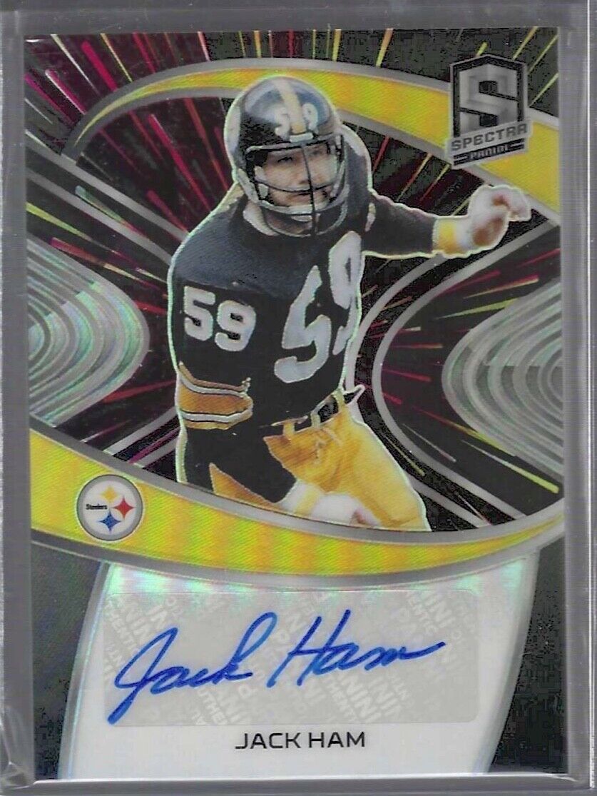 JACK HAM 2021 PANINI SPECTRA SILVER PRIZM AUTO #D 03/25