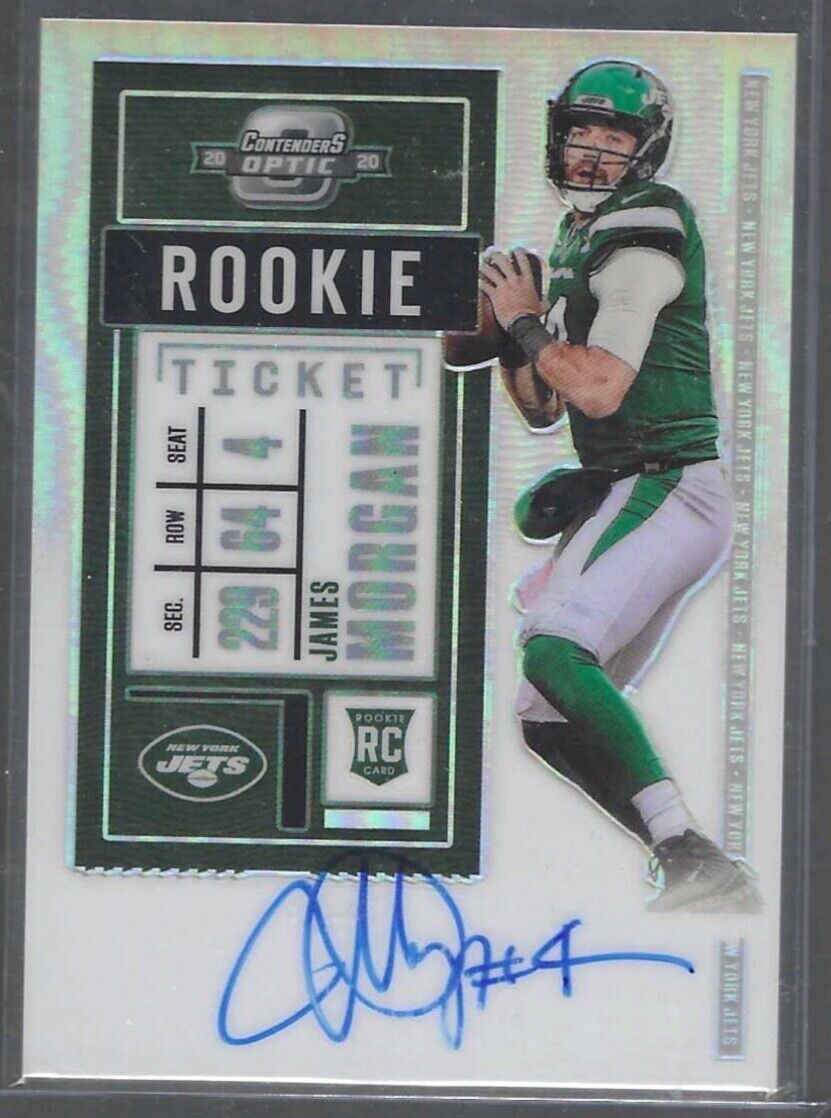 JAMES MORGAN 2020 OPTIC CONTENDERS SILVER PRIZM ROOKIE TICKET AUTO RC #138