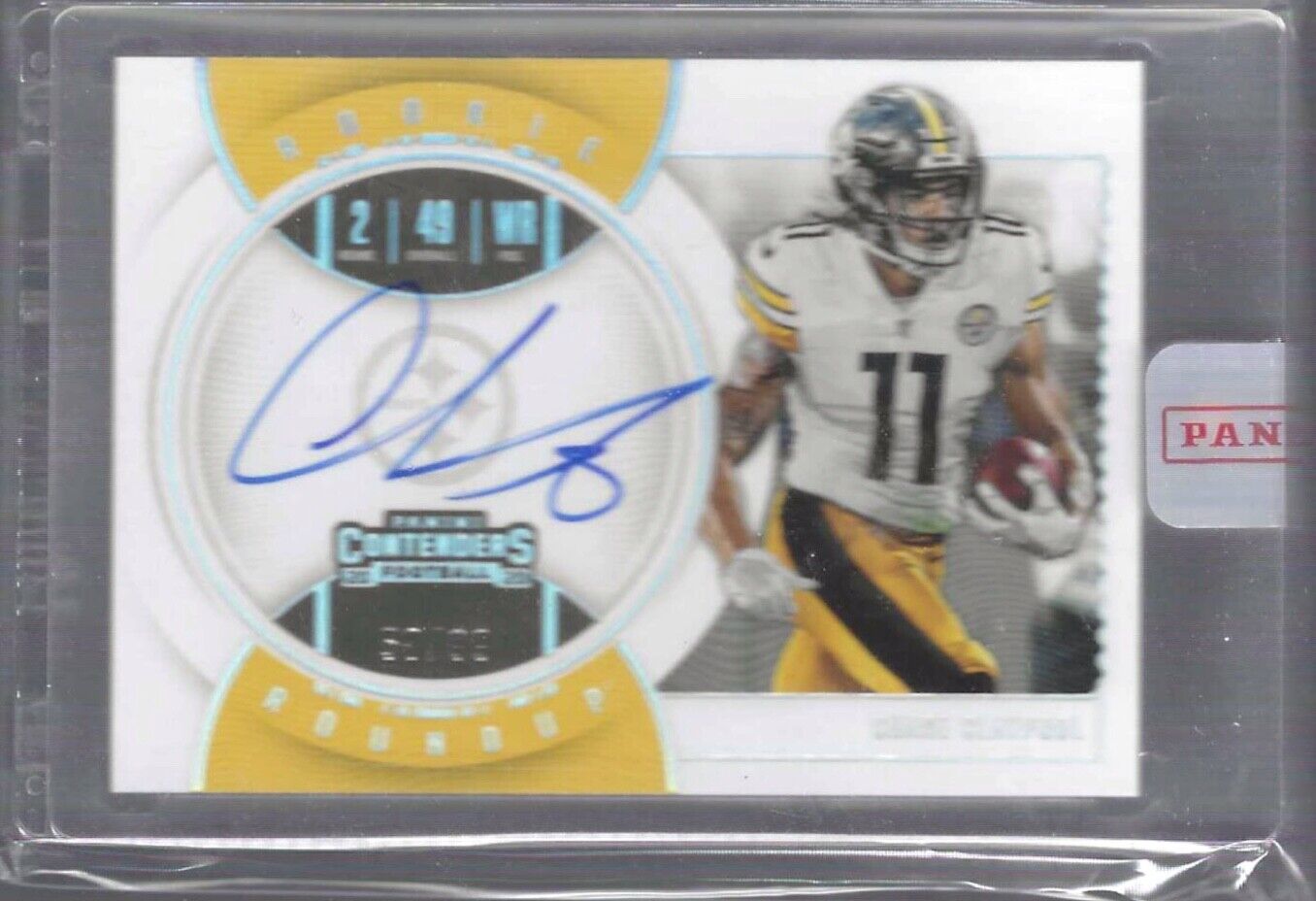 CHASE CLAYPOOL 2020 PANINI CONTENDERS ROOKIE ROUNDUP ON CARD AUTO RC #D 58/99