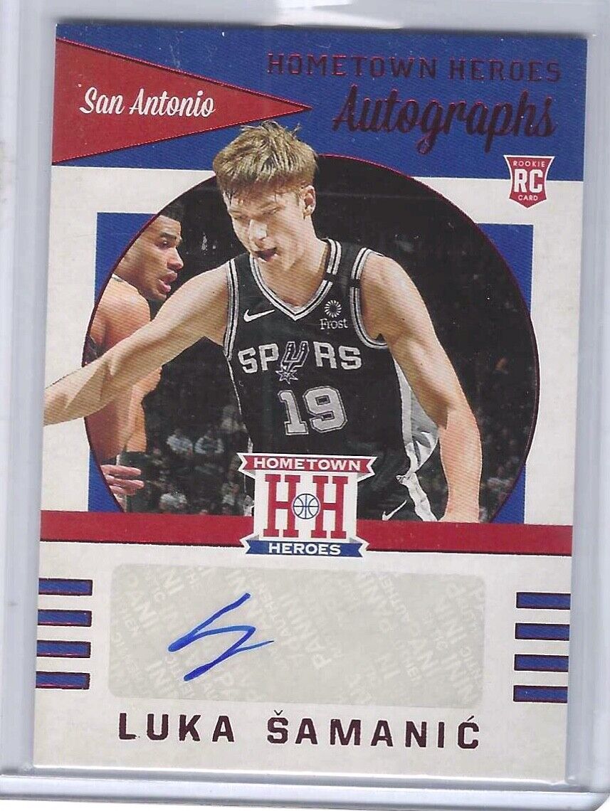 LUKA SAMANIC 2019-20 PANINI CHRONICLES HOMETOWN HEROES RED AUTO RC #HH-LSM