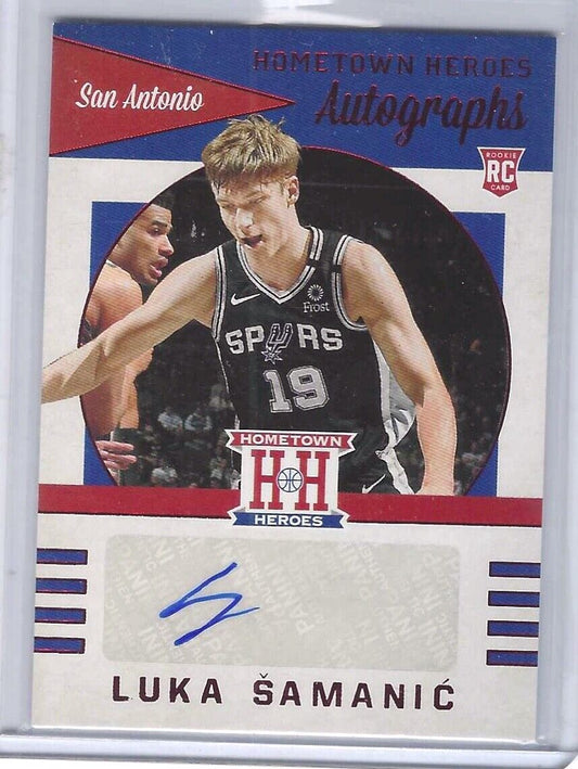LUKA SAMANIC 2019-20 PANINI CHRONICLES HOMETOWN HEROES RED AUTO RC #HH-LSM