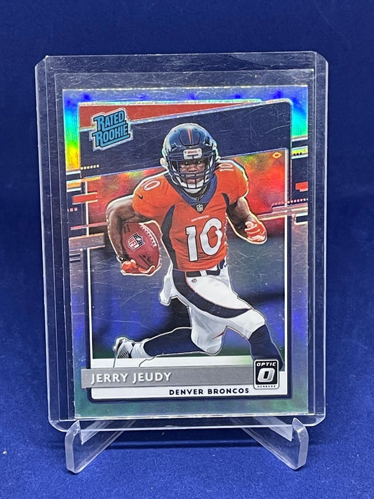 JERRY JEUDY 2020 PANINI DONRUSS OPTIC RATED ROOKIE SILVER HOLO PRIZM RC #157