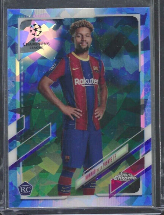 KONRAD DE LA FUENTE 2020-21 TOPPS CHROME BLUE SAPPHIRE REFRACTOR RC #58