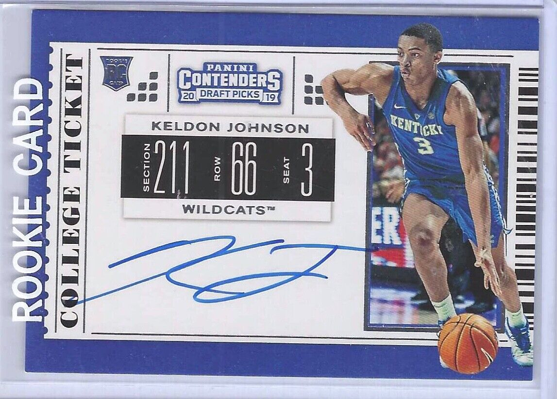 KELDON JOHNSON 2019 PANINI CONTENDERS DP COLLEGE TICKET AUTO RC #63