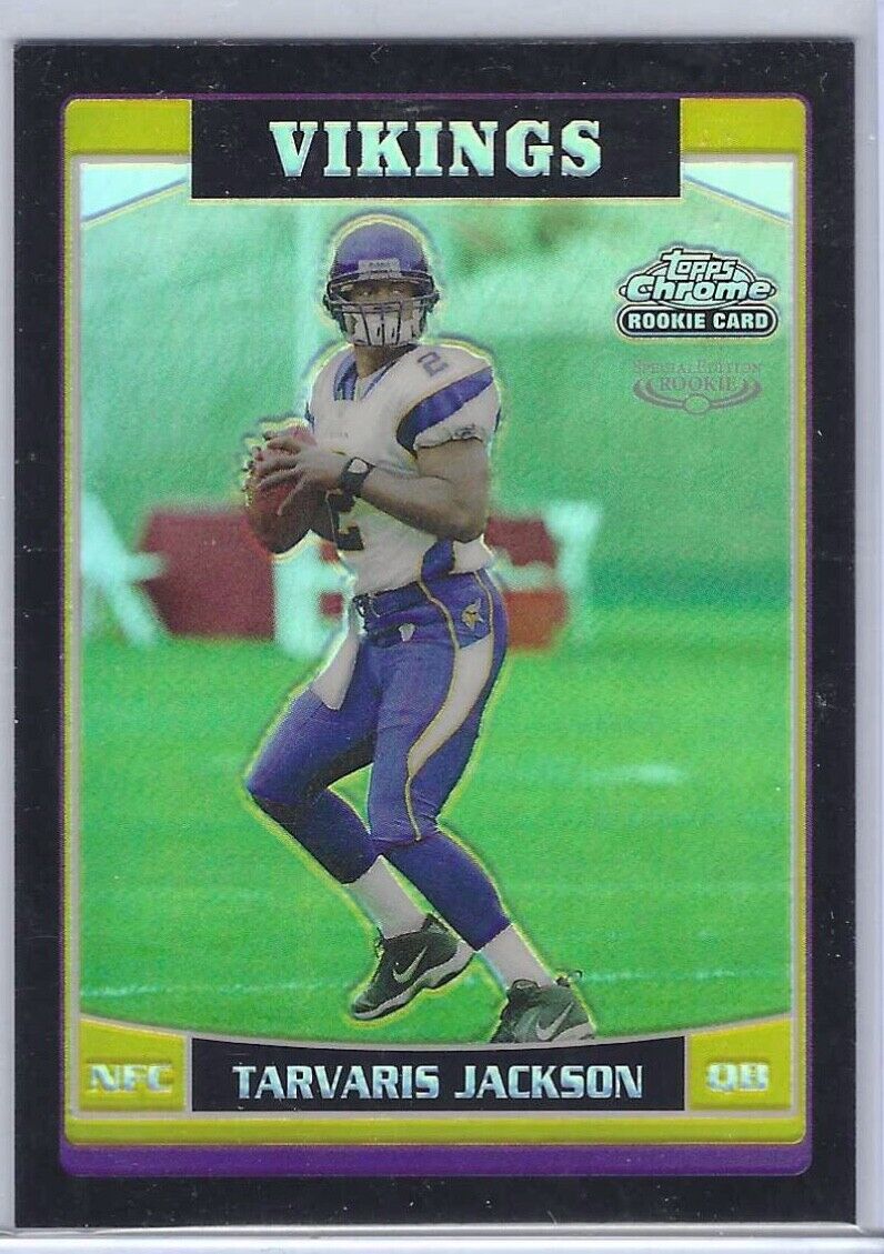 TARVARIS JACKSON 2006 TOPPS CHROME BLACK REFRACTOR RC #D 124/199