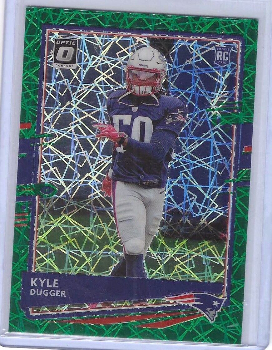 KYLE DUGGER 2020 PANINI DONRUSS OPTIC GREEN LAZER ROOKIE SP RC #140
