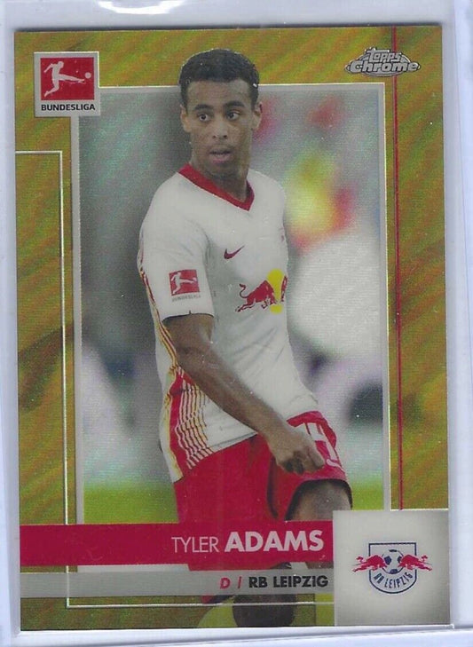 TYLER ADAMS 2020-21 TOPPS CHROME BUNDESLIGA GOLD REFRACTOR #D 02/50