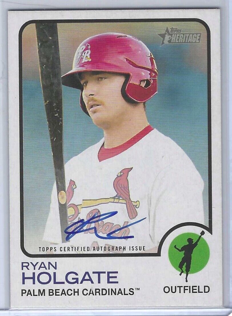 RYAN HOLGATE 2022 TOPPS HERITAGE MINOR LEAGUE PROSPECT REAL ONE AUTO #ROA-RH