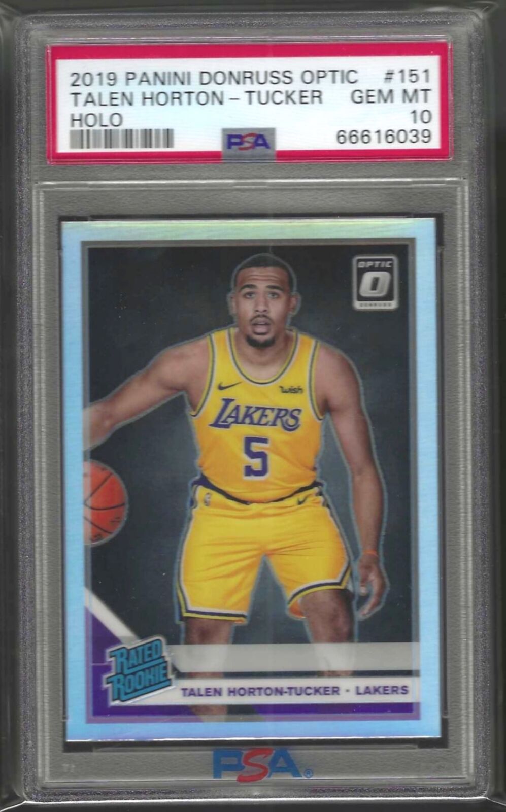 TALEN HORTON-TUCKER 2019-20 PANINI DONRUSS OPTIC HOLO ROOKIE RC PSA 10 GEM MINT