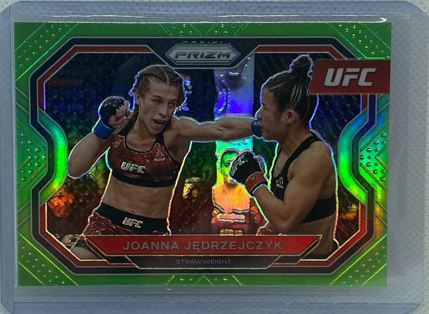 JOANNA JEDRZEJCZYK 2021 PANINI PRIZM LIME GREEN PRIZMS #D 25/75