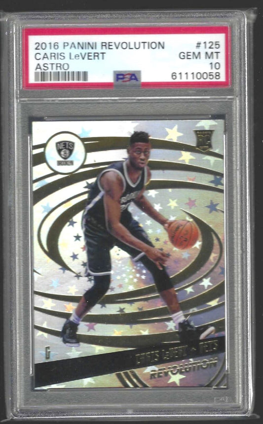 CARIS LEVERT 2016-17 PANINI REVOLUTION ASTRO ROOKIE RC #125 PSA 10 GEM POP 5