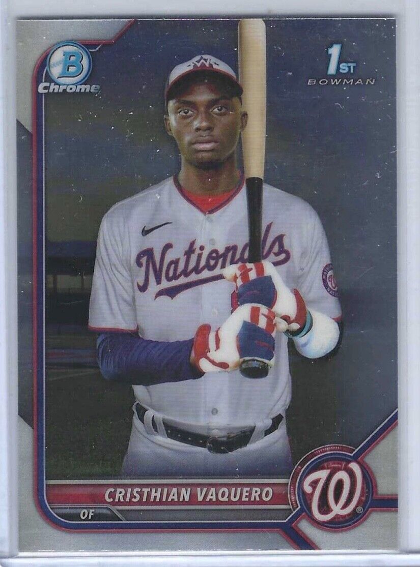 CRISTHIAN VAQUERO 2022 BOWMAN CHROME 1ST BOWMAN PROSPECT #BCP-157