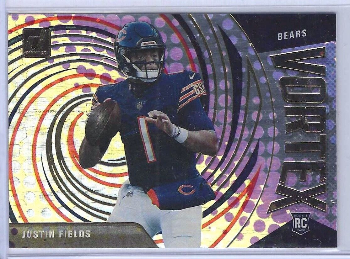 JUSTIN FIELDS 2021 PANINI DONRUSS VORTEX ROOKIE RC #VTX-JFI