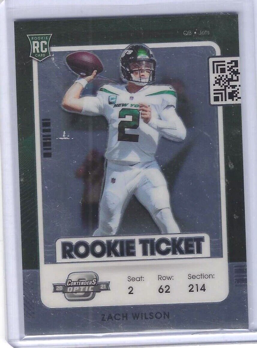 ZACH WILSON 2021 PANINI OPTIC CONTENDERS ROOKIE RC #98