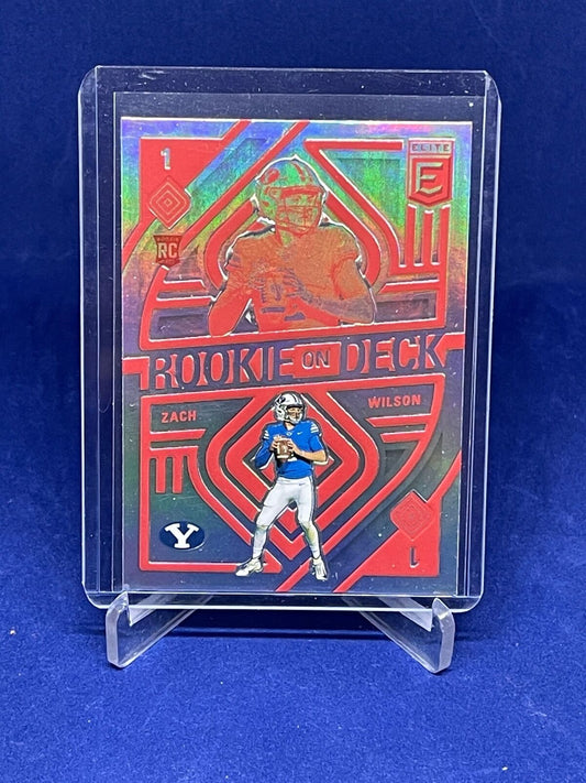 ZACH WILSON  2021 PANINI DONRUSS ELITE ROOKIE ON DECK RC