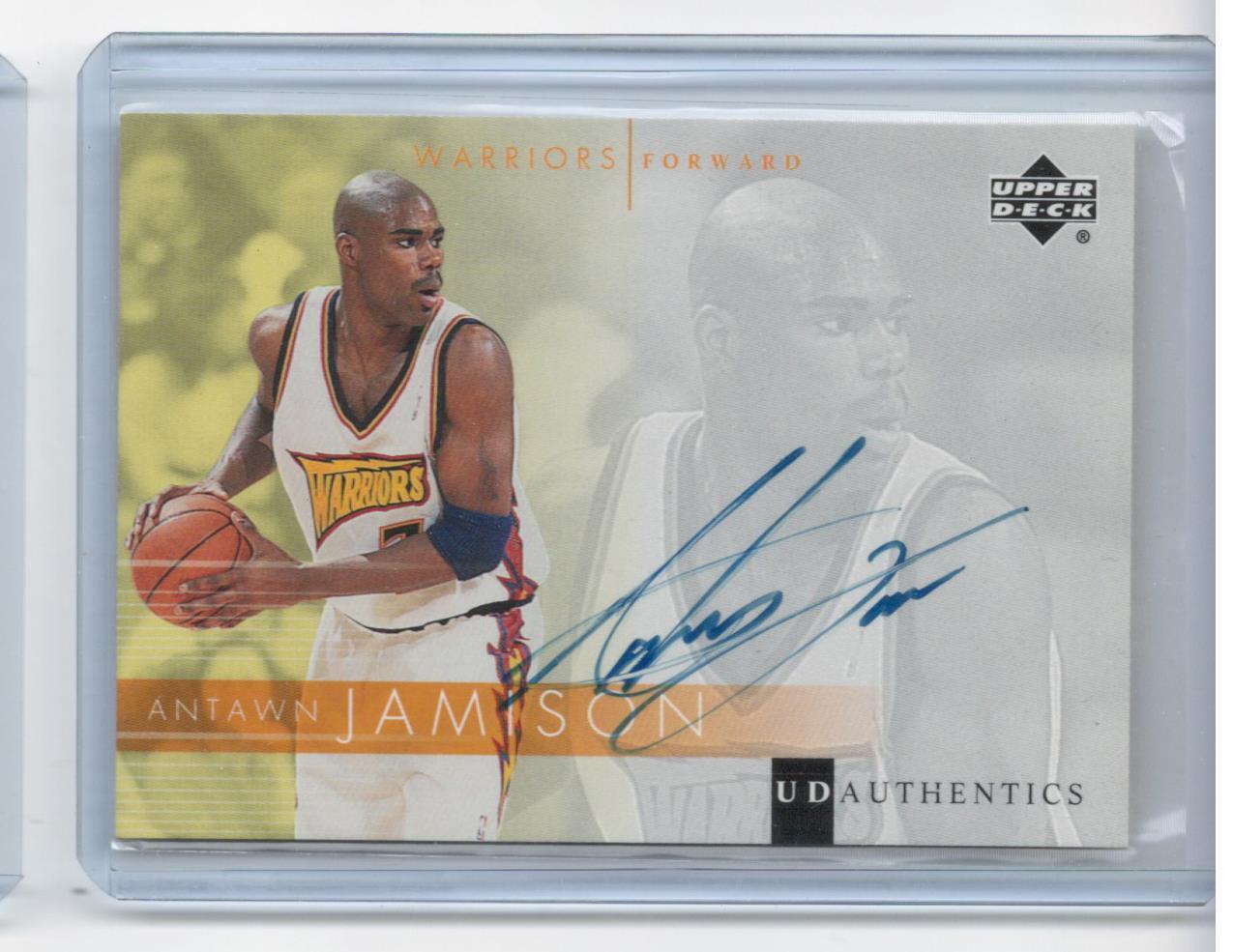 ANTAWN JAMISON 1999 UPPER DECK UD AUTHENTICS AUTO ON CARD WARRIORS