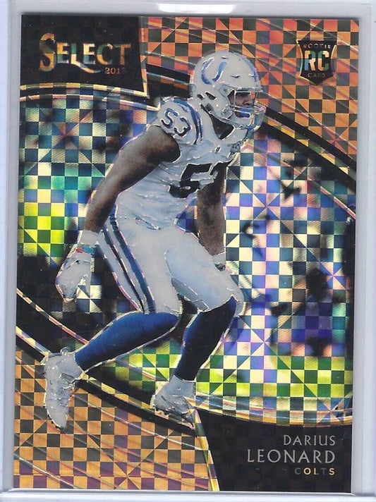 DARIUS LEONARD 2018 SELECT FIELD LEVEL BRONZE CHECKERBOARD PRIZM RC #D 61/75