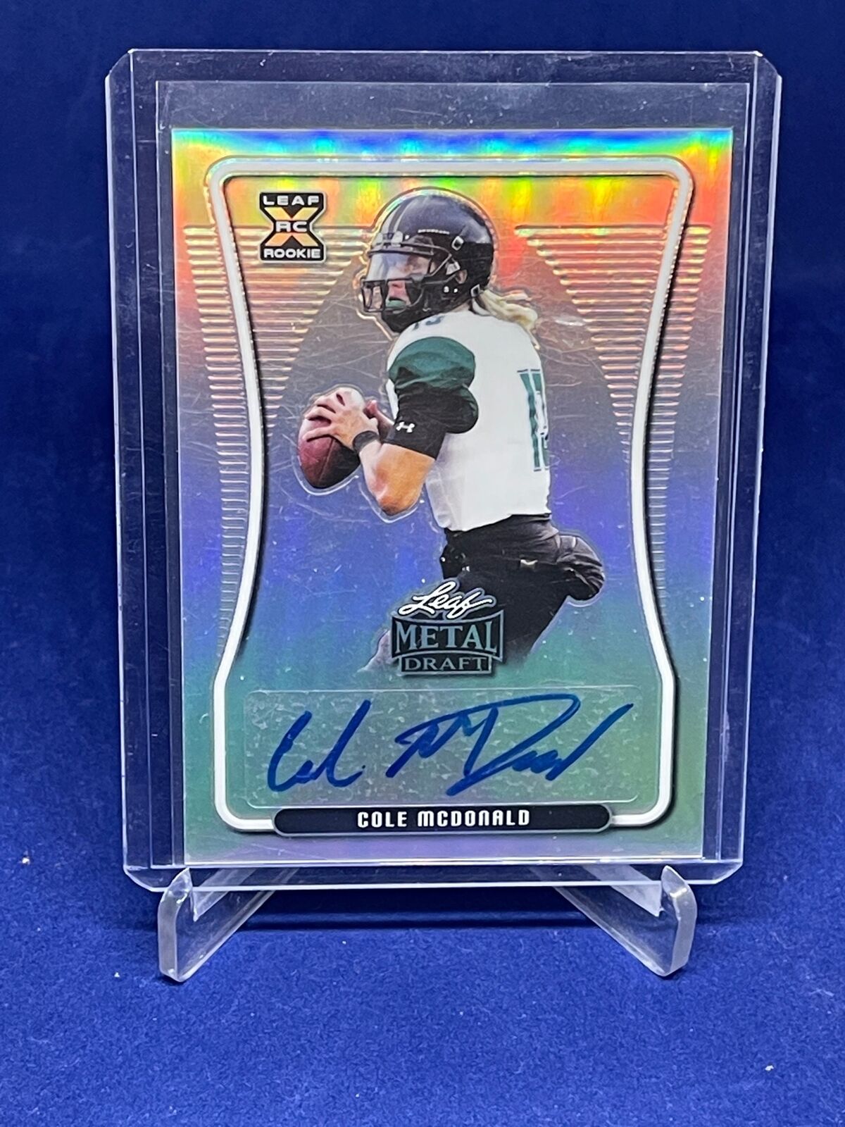 COLE MCDONALD 2020 LEAF METAL DRAFT SILVER PRIZM AUTO ROOKIE RC #D 20/60