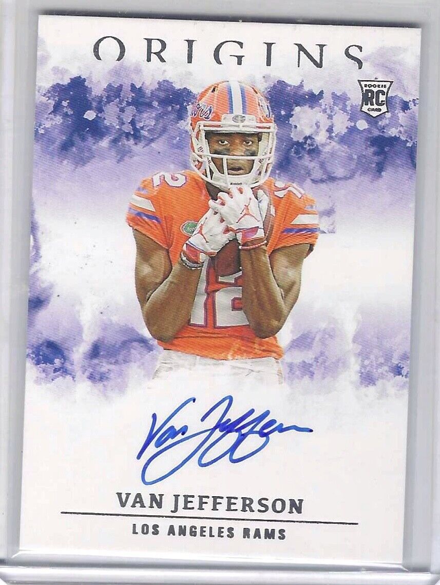VAN JEFFERSON 2020 PANINI ORIGINS ON CARD ROOKIE AUTO RC #RA-VJ