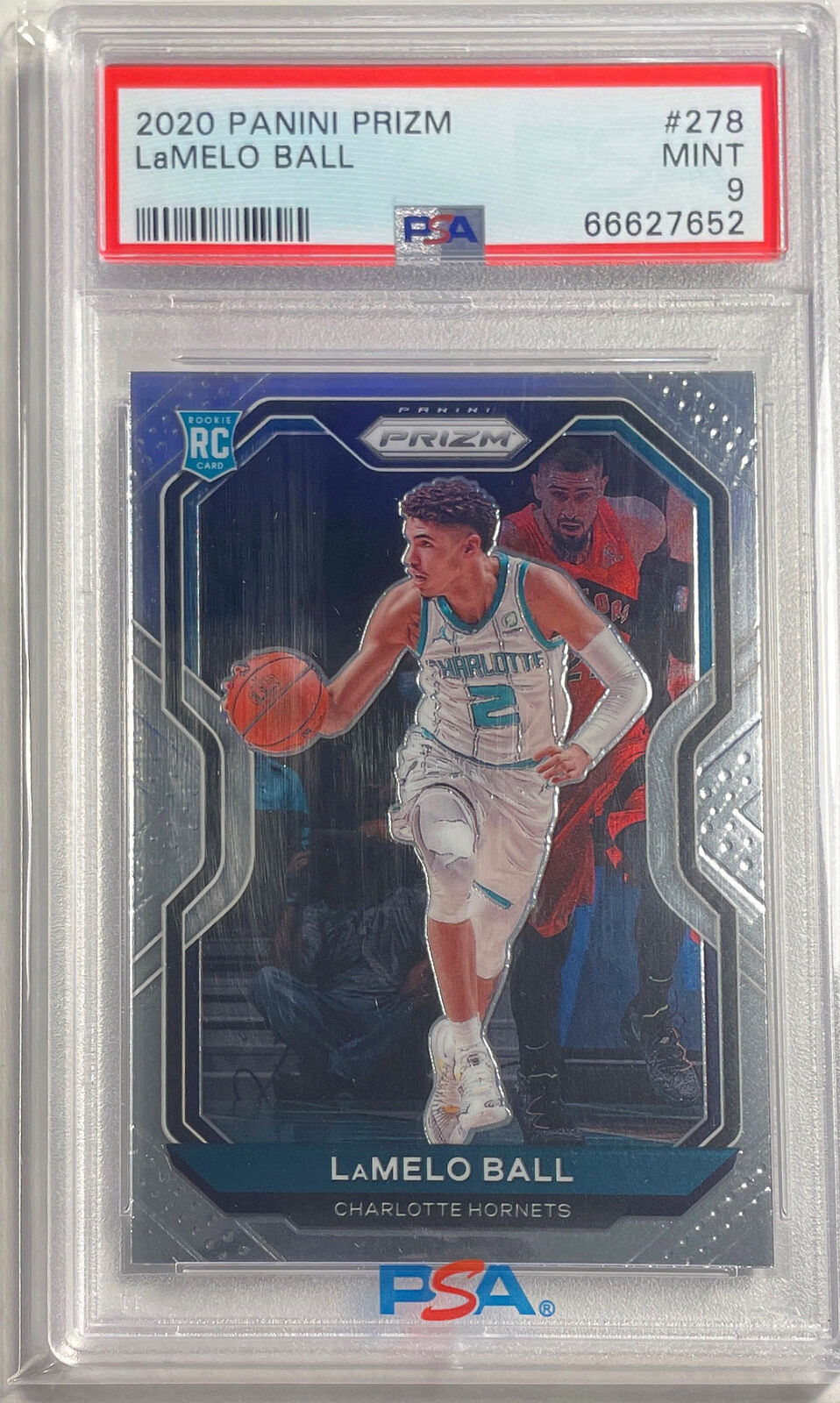 LAMELO BALL 2020-21 PANINI PRIZM ROOKIE RC #278 PSA 9 MINT
